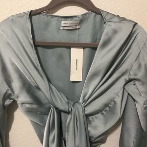 Urban Outfitters XS Silky Top (light blue)